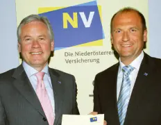 Geschichte - Generaldirektor Schultes und Vorstandsdirektor Lackner