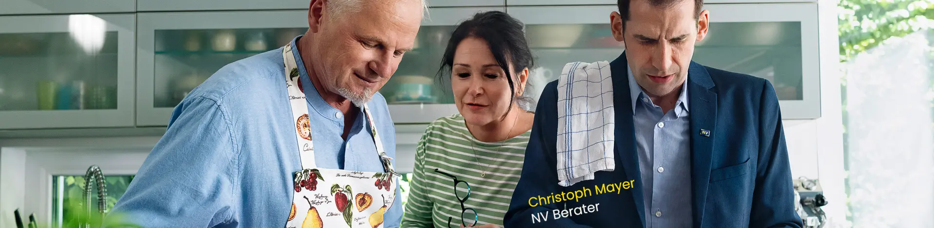 NV Berater kocht mit Kunden