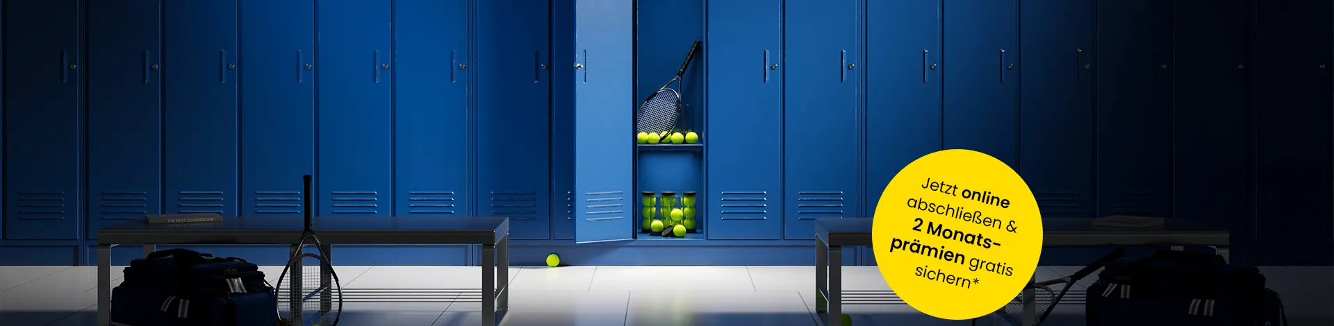 Garderobenkästchen im Tenniscenter