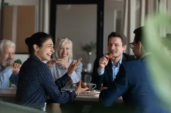 Geschäftsessen im Restaurant