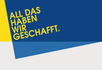 Grafik mit dem Text all das haben wir geschafft