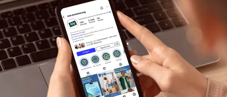 Instagram-Konto der NV